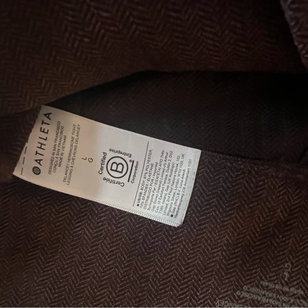 Athleta Delancy Herringbone Patterned Pants In De… - image 3